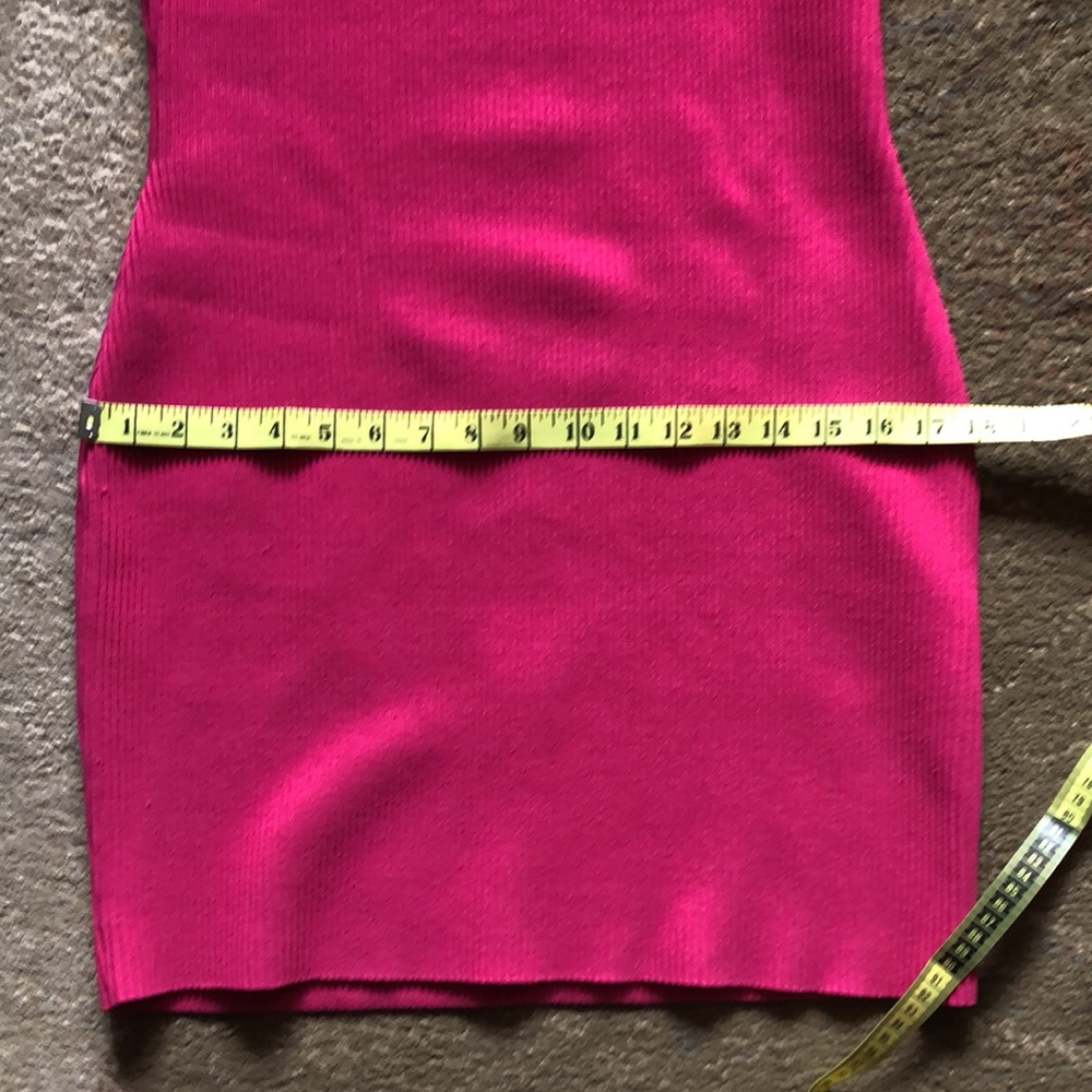 Babaton bodycon Fusia Sculpt Knit Dress large pink - Picture 10 of 11